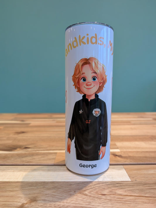 Custom Cartoon Family Tumbler | Personalized Portrait Gift