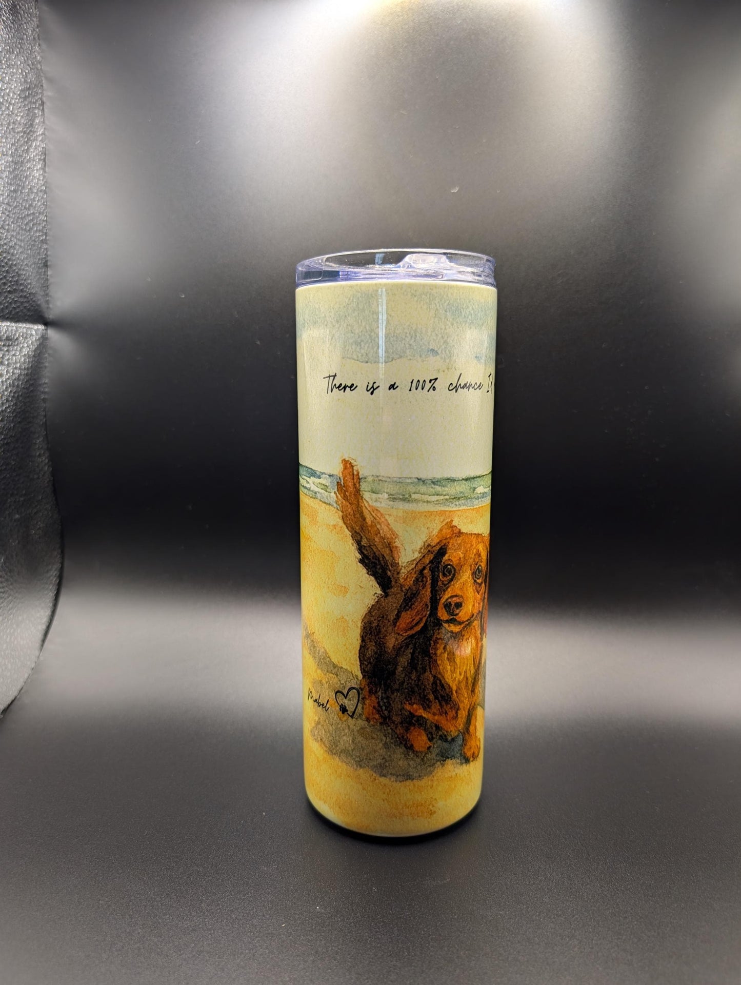 Personalized Dog Portrait Tumbler | Insulated Pet Memorial Gift