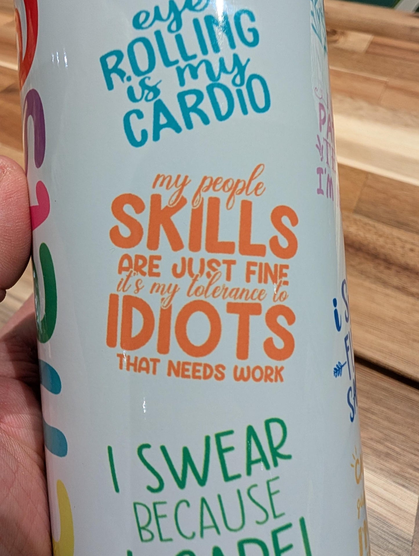 Sarcastic Quote Tumbler | Personalized Name Insulated Travel Cup