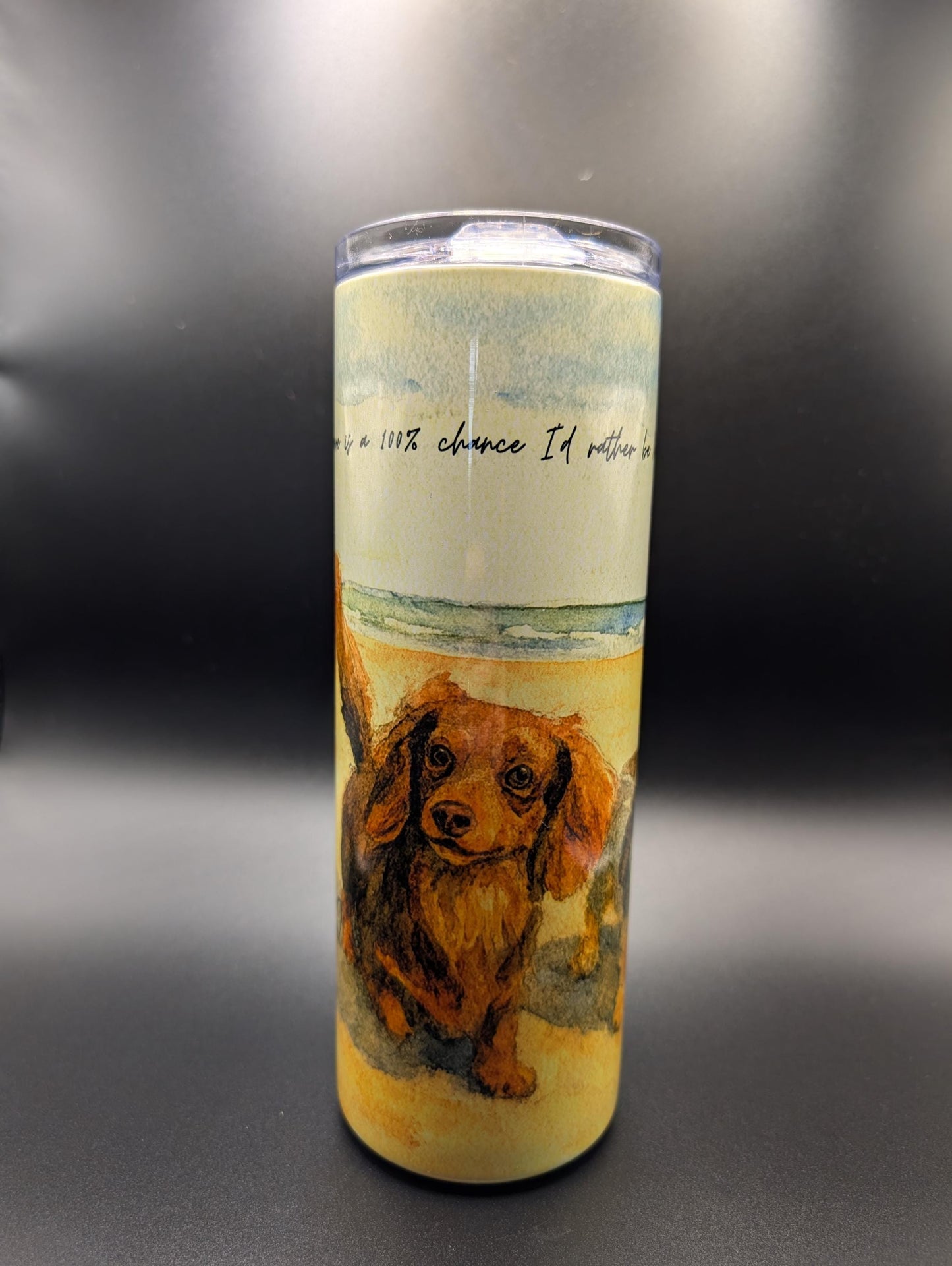 Personalized Dog Portrait Tumbler | Insulated Pet Memorial Gift
