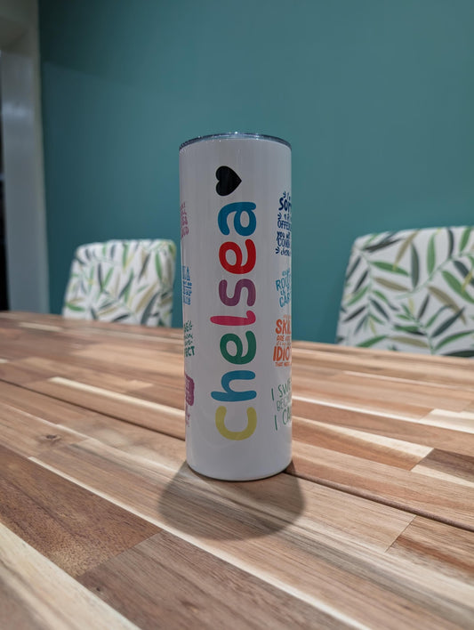 Sarcastic Quote Tumbler | Personalized Name Insulated Travel Cup
