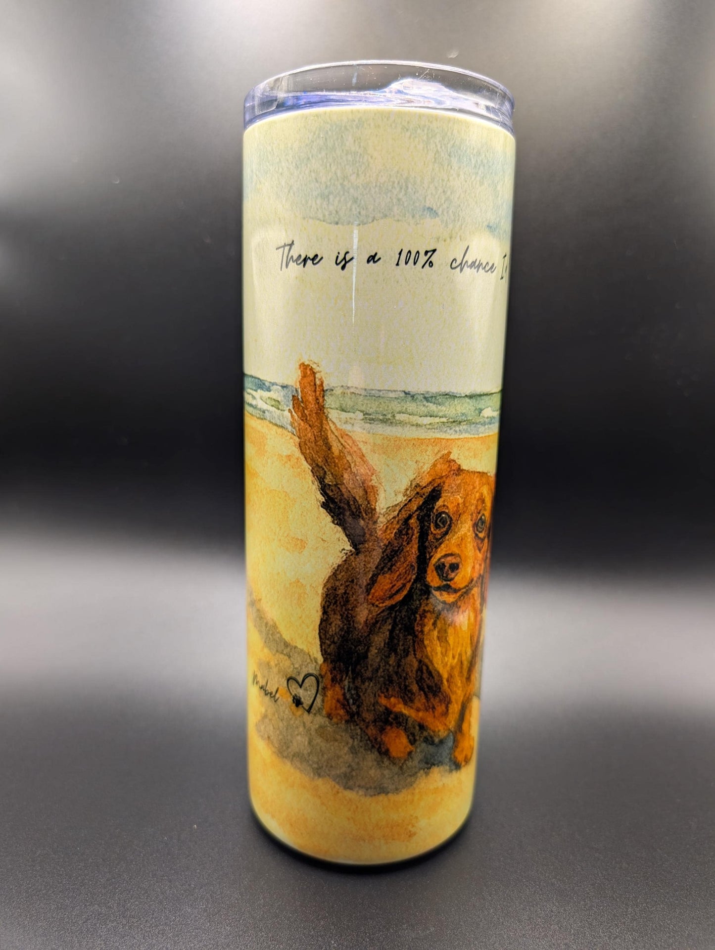 Personalized Dog Portrait Tumbler | Insulated Pet Memorial Gift