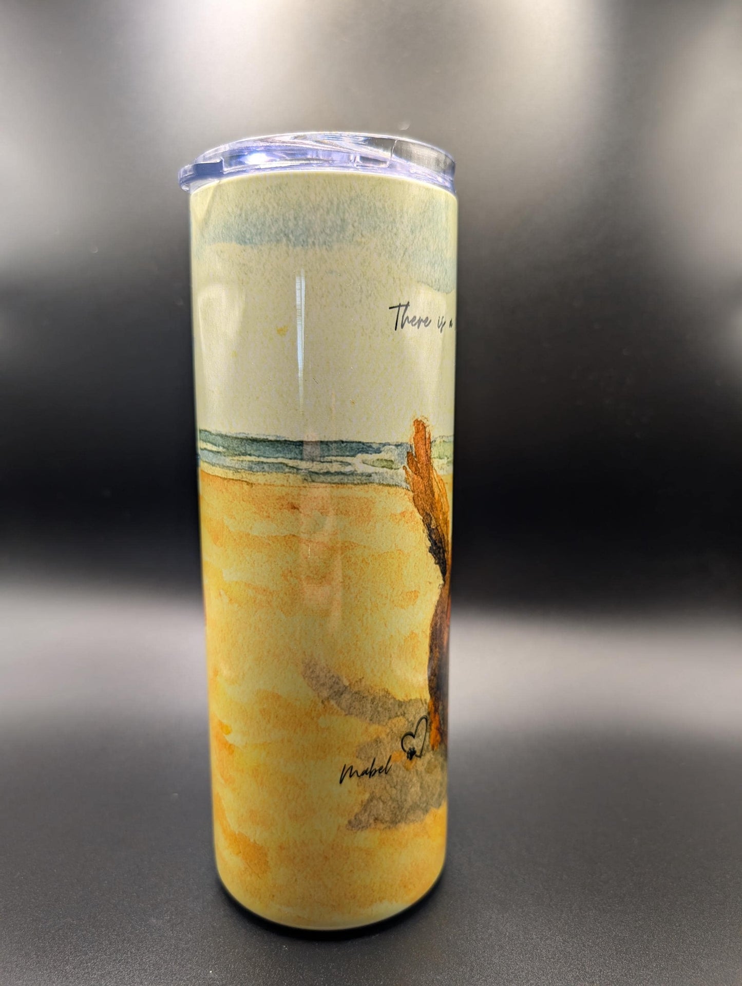Personalized Dog Portrait Tumbler | Insulated Pet Memorial Gift