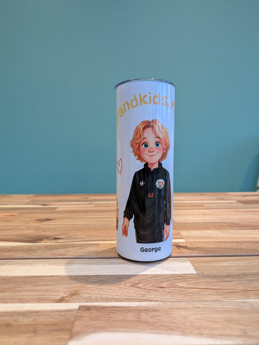 Custom Cartoon Family Tumbler | Personalized Portrait Gift