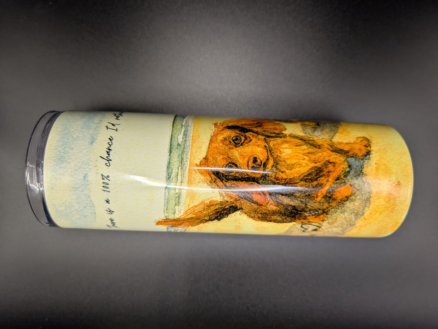 Personalized Dog Portrait Tumbler | Insulated Pet Memorial Gift
